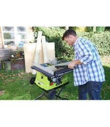 Ryobi Станок распиловочный RTS1800EF-G 1800Вт настольная 254мм со станиной и транспорт.колесами