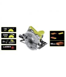 Ryobi Пила дисковая RCS1600-K 1600Вт 190мм, 66мм 5000 об/мин