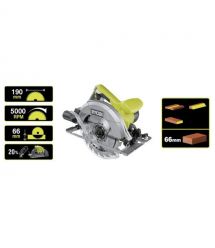 Ryobi Пила дисковая RCS1400-G 1400Вт 190мм, 66мм, 5000 об/мин