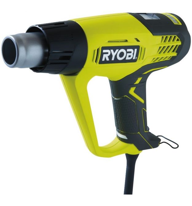 Ryobi Фен EHG2020LCD промышленный, 2000Вт, 250/500л/мин, 50-650С, LCD, 0.8кг