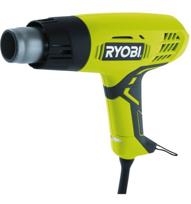 Ryobi Фен EHG2000 промышленный, 2000Вт, 250/500 л/мин, 400/600°С, 0.7кг