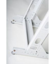 Стійка 24U, однорамна, сіра (без ніг)