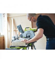 Ryobi Пила торцовочная EMS254L с протяжкой 2000Вт, 254 мм, 4500 об/мин, лазер
