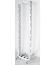 Стійка 24U, однорамна, сіра (без ніг)