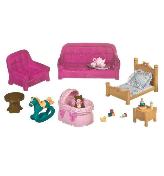 Li`l Woodzeez Игровой набор - Гостиная и Детская