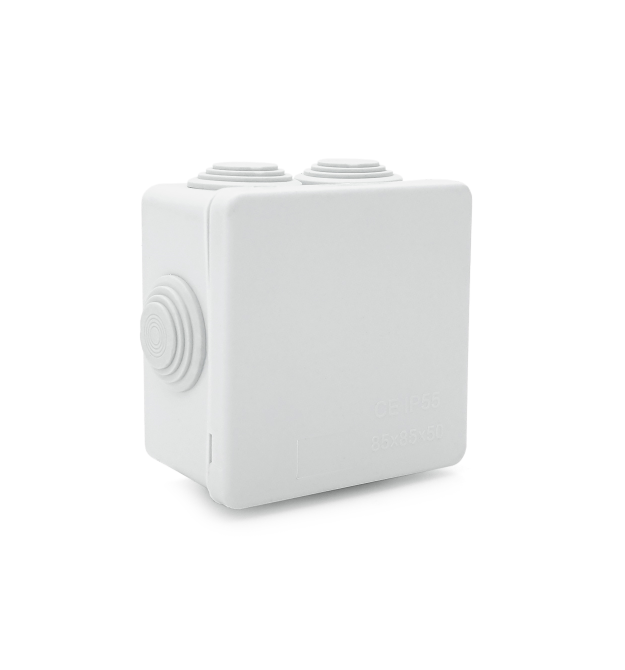 Коробка розподільна зовнішня YOSO Т40 85х85х50 IP55 колір білий (85*85*50), Q200