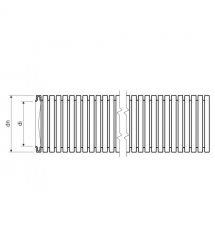 Гофро-труба D25-18.3 мм, PVC внутр.-зовнішня з протяжкою, УФ стійка, 50 м, чорна, KOPOS