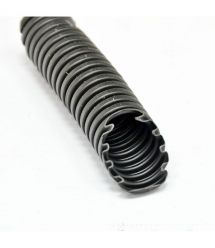 Гофро-труба D20-14.1 мм, PVC внутр.-зовнішня з протяжкою, УФ стійка, 50 м, чорна, KOPOS