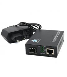 Медіаконвертер 10-100-1000BASE-T to SFP Slot 1000Base-SX-LX LFP External Power Supply