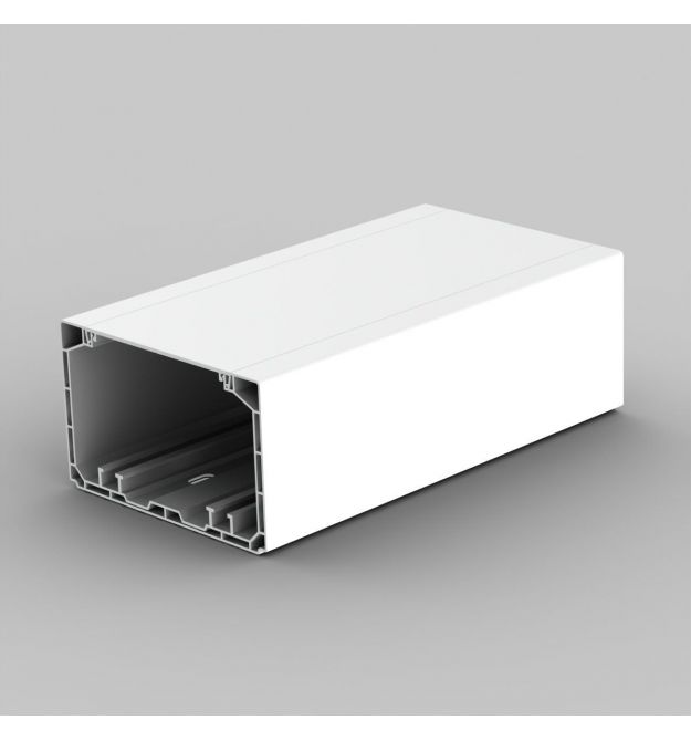 Кабельний канал парапетний білого кольору 110х65мм Серія PK ПВХ