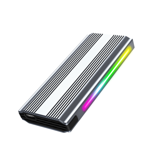 Кишеня зовнішня M9NVME, Type-C 3.1 A-C 10 Гбіт - с, M.2 - NVME Протокол: M.2 NVME Single Protocol, Контролер: 9210 - 583, Led, G