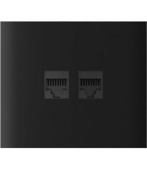 Фронтальна панель Ajax CenterCover (LAN) vertical, центр, Чорна