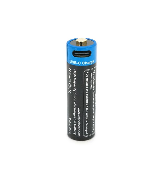 Акумулятор 14500 Li-Ion Vapcell P1422A, 2250mAh, 1.5V AA 3.4Wh, USB type-c