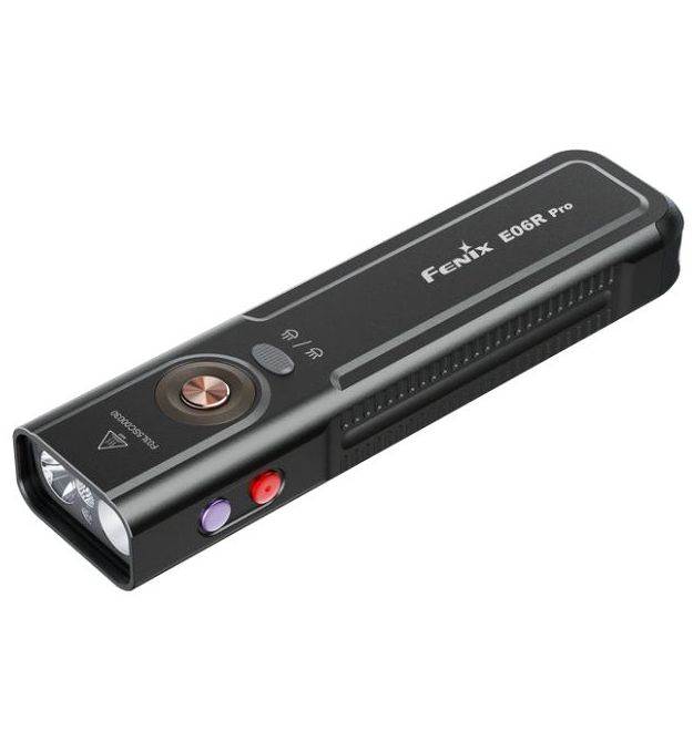 Фонарь наключный Fenix E06R PRO черный