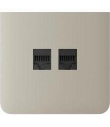 Фронтальна панель Ajax SideCover (LAN) vertical, бічна, Слонова кістка
