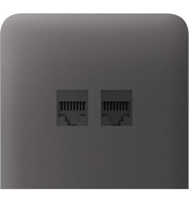 Фронтальна панель Ajax SideCover (LAN) vertical, бічна, Сіра