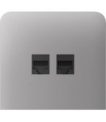 Фронтальна панель Ajax SideCover (LAN) vertical, бічна, Димчата