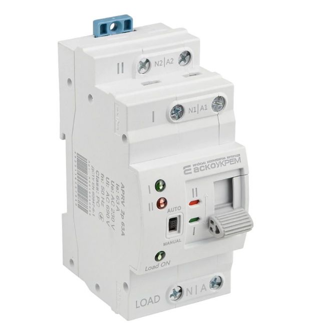 Автоматический переключатель ввода ACKO (I-II) APRV 2p 63A