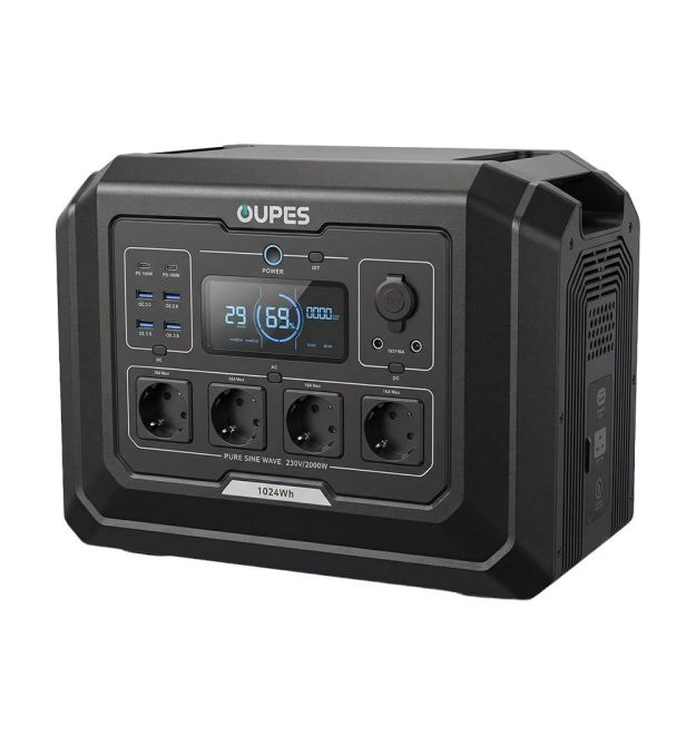 Портативна зарядна станція OUPES Mega 1 S1 2000W 1024Wh LiFePO4