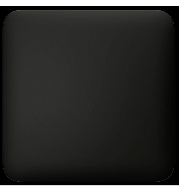 Заглушка монтажної коробки Ajax SoloCover (CP), CoverPlate, Чорна