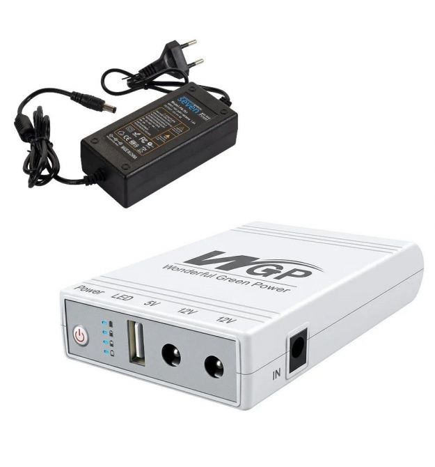 Комплект ИБП с блоком питания для роутера UPS103C (16000 мАч)