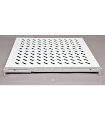 Полиця 19" 4 точки кріпл., 500мм глиб., перфорована, т.м.1.5мм, сіра