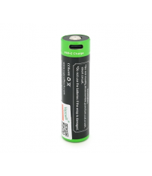 Акумулятор 18650 Li-Ion Vapcell P1838A, 3800mAh, 10A, 3.6V (2.5-4.2V), USB type-c, 2 шт. в упаковці, ціна за 1 шт