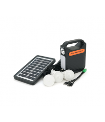 Переносний ліхтар EP-391 + Solar, Функції: PowerBank, АКБ 6V - 3000mAh, 3 виносні лампочки 3W, 140х60х185мм, Box