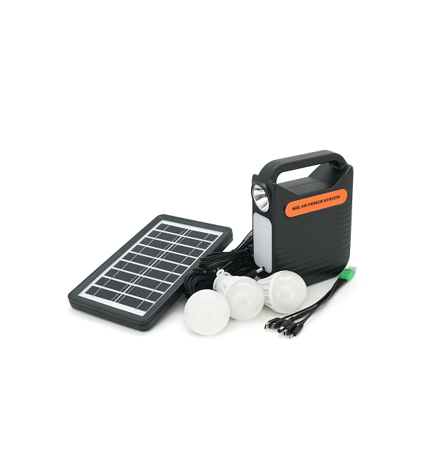 Переносний ліхтар EP-391 + Solar, Функції: PowerBank, АКБ 6V - 3000mAh, 3 виносні лампочки 3W, 140х60х185мм, Box