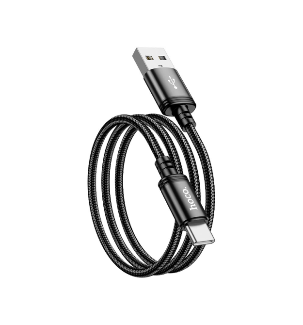 Кабель Hoco X89, Type-C-USB, 3A, Black, довжина 2м, BOX