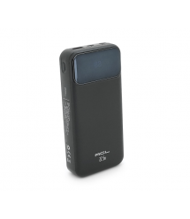 Powerbank ACL PW-117 20000mAh, PD22.5W, 1xUSB+2xUSB-C, 3 кабелі (USBType-C - Lighting), 0.47кг, Black - White, Box