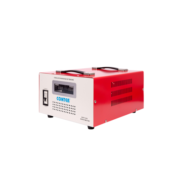 Стабілізатор напруги Conter MSER 3000 VA-V2 - 2250W однофазний, сервопривід, монтажу підлоги, LED дисплей, DC130-260V, AC2303%,