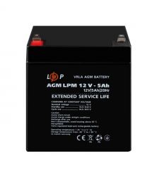 Розпродаж (3861) Акумулятор AGM LPM 12V - 5 Ah (11-2024)