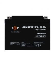 Розпродаж (4134) Акумулятор AGM LPM 12V - 26 Ah (09-2024)