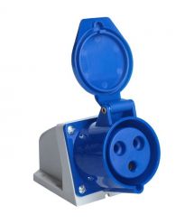 Розетка стационарная внешняя UEA 123 32А 220В 2Р+Е IP44