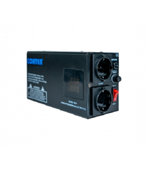 Cтабілізатор напруги релейний Conter SVRS-500VA - 375W, 375Вт, Analog, LED дисплей, DC150-270V, AC2308%, 2*Shuko, Q8