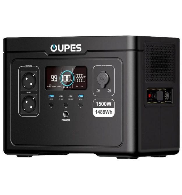 Портативная зарядная станция OUPES S015 1500Вт LiFePO4 1488Вт•ч