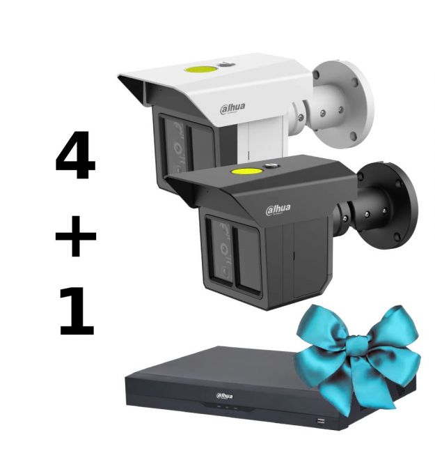 Комплект Dahua LONG PERIMETER SECURITY KIT 4 +1