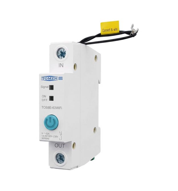 Розумний автоматичний вимикач з Wi-Fi (eWeLink) TOMZN TOB8E-63 63A