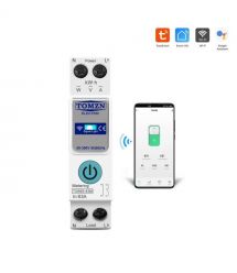 Розумний автоматичний вимикач з Wi-Fi (Tuya) TOMZN TOB9S-63M 63A з моніторингом енергоспоживання