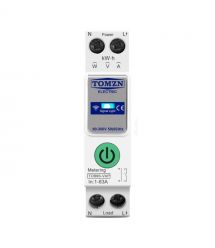 Розумний автоматичний вимикач з Wi-Fi (Tuya) TOMZN TOB9S-VAP 63A з моніторингом енергоспоживання та захисним реле напруги