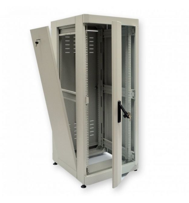 Шафа 19" 24U, 610 х 865 мм (Ш*Г), сiра