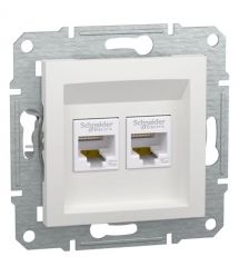 Розетка RJ45 двойная Asfora UTP 5E