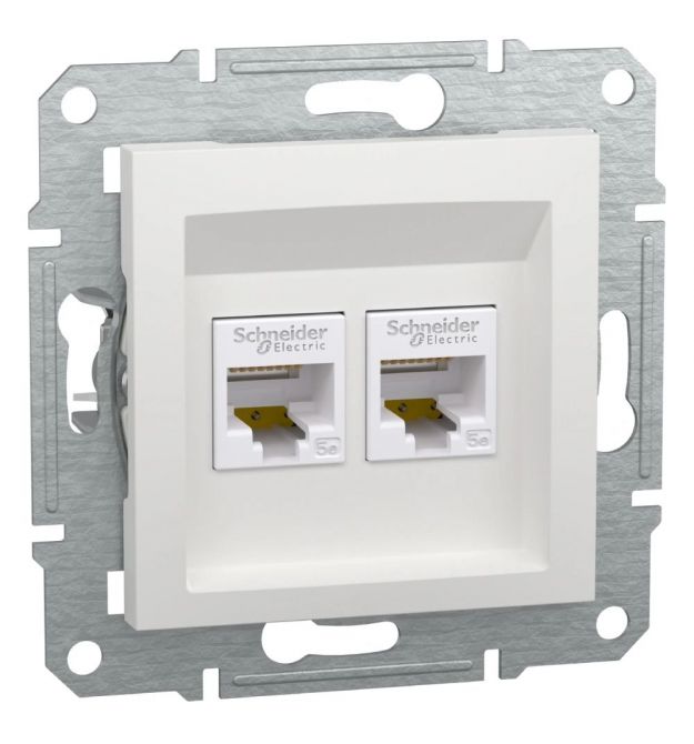 Розетка RJ45 двойная Asfora UTP 5E