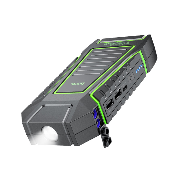 Пусковий прилад для акумулятора автомобіля JUMP STARTER HOCO QS1, Power Bank 10000mAh, Box