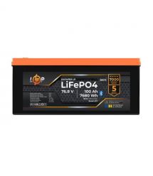 Акумулятор LP LiFePO4 76,8V - 100 Ah (7680Wh) (BMS 200/100А) метал Smart BT