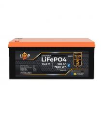 Аккумулятор LP LiFePO4 76,8V - 100 Ah (7680Wh) (BMS 200/100А) металл Smart BT