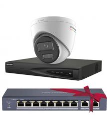 Комплект Hikvision DS-2CD1347G2H-LIUF 4МП (2.8мм)