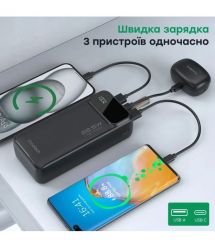 Повербанк 30000 mAh Choetech B730 Black 22.5W QC3.0 PD3.0