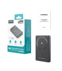 Повербанк 10000mAh Choetech B739 Black QC3.0 PD3.0 бездротова магнітна зарядка